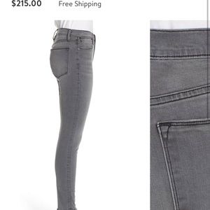 Frame Le High Skinny uneven hem Gray  👖 28